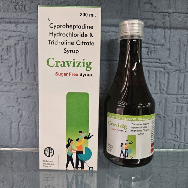 Cravizig Syrup Box and Bottle